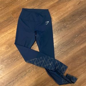 Gymshark Navy high rise leggings XS - basically brand new